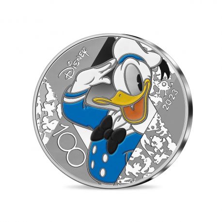 10 Euro 2023 - Disney 100e anniversaire - Donald Colorisé - argent BE