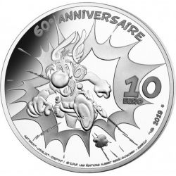 10 Euro 2019 - 60 ans Astérix - argent BE 