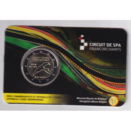 Coincard - 2 Euro Belgique 2025 - Circuit de Spa Francorchamps - version Française