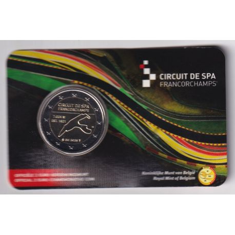 Coincard - 2 Euro Belgique 2025 - Circuit de Spa Francorchamps - version Flamande
