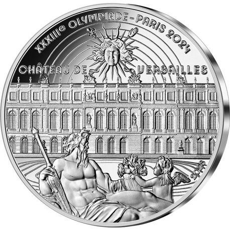 10 Euro 2024 - Chateau de versailles - Paris 2024 - argent BE 