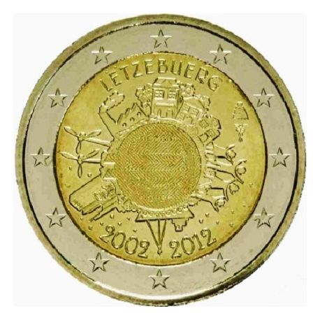 Luxembourg - 2 Euro 2012 - 10 ans de l'euro