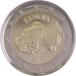 Espagne - 2 Euro 2015 - la grotte d'Altamira
