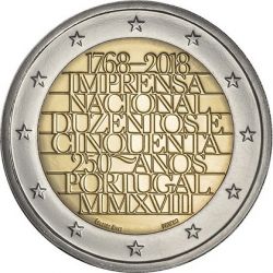 Portugal - 2 Euro 2018 - 250 ans de la monnaie de l'INCM
