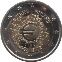 Finlande - 2 Euro 2012 - 10 ans euro 