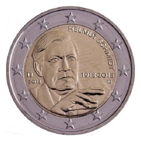  2€ Allemagne 2015 - centenaire de la naissance d'Helmut Schmidt