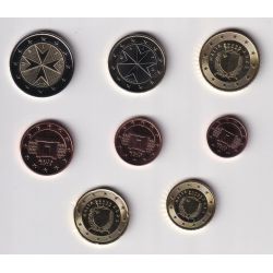 Malte - Série 8 Pieces 2025 - 1 cent à 2 Euro - UNC