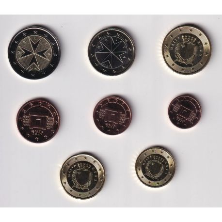 Malte - Série 8 Pieces 2025 - 1 cent à 2 Euro - UNC