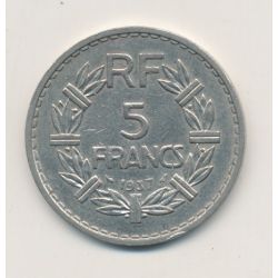 5 Francs Lavrillier - 1937