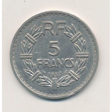 5 Francs Lavrillier - 1937