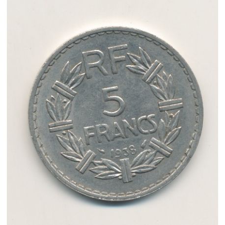 5 Francs Lavrillier - 1938