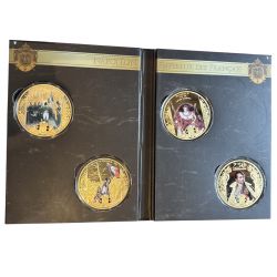 Médaille - Liberté - Coffret 4 Médailles - Collection Napoléon Bonaparte - couleur et insert swarovski - 70mm