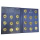 Coffret 20 Médailles - 10 ans euro 2012 - cuivre argenté et doré avec insert brillant