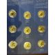 Coffret 20 Médailles - 10 ans euro 2012 - cuivre argenté et doré avec insert brillant