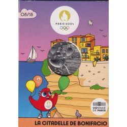 10 euro 2024 - Citadelle de Bonifacio - JO Paris 2024 - argent 