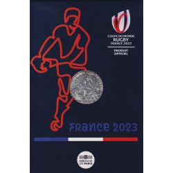 10 euro 2023 - Coupe du monde Rugby France 2023 - encart Monnaie de paris