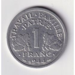 1 Franc - État Français - 1944 Petit c - alu