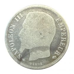 1 Franc 1856 A Paris - Napoléon III Tête nue - argent - B