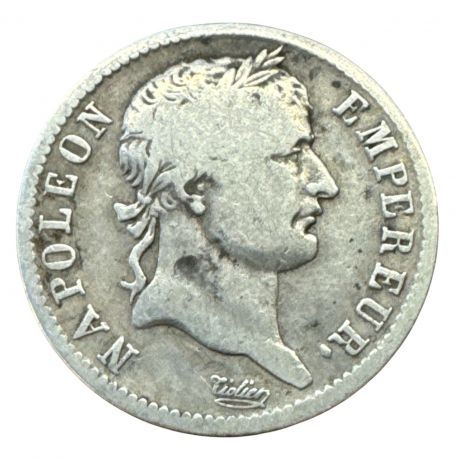 Napoléon empereur - 1 Franc - 1808 T Nantes - argent - TB