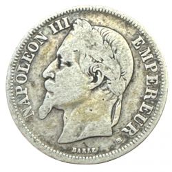 Napoléon III - Tête laurée - 2 Francs - 1869 BB Strasbourg - TB