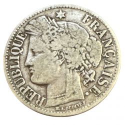 Cérès - 2 Francs - 1870 K Bordeaux - sans légende - ancre - TB