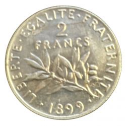 2 Francs Semeuse - 1899 - argent - TTB