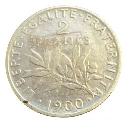 2 Francs Semeuse - 1900 - argent - TB