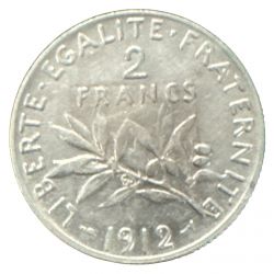 2 Francs Semeuse - 1912 - argent - TTB