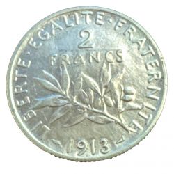 2 Francs Semeuse - 1913 - argent - TTB