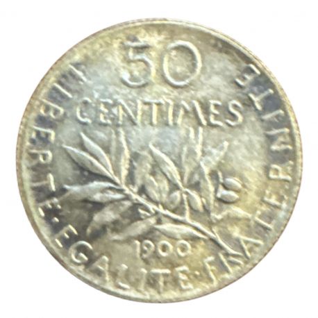 50 Centimes Semeuse - 1900 - SUP