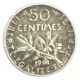 50 Centimes Semeuse - 1901 - TTB