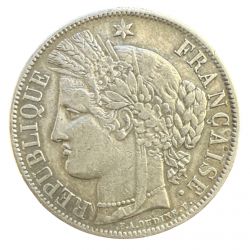 5 Francs Cérès - 1851 A Paris - 2e République - TTB