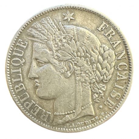 5 Francs Cérès - 1851 A Paris - 2e République - TTB
