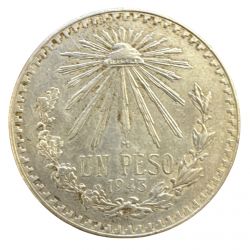 Mexique - 1 Peso 1943 M Mexico - argent - TTB+