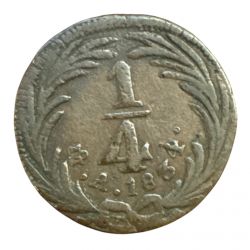 Mexique - 1/4 Real 1834 Mexico - aigle - cuivre - TB+