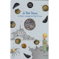 10 Euro 2016 - Le Petit Prince - N°1/24 - Mont st michel - le beau voyage du Petit prince - argent