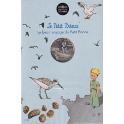 10 Euro 2016 - Le Petit Prince - N°3/24 - ballade en pinasse et oiseaux - le beau voyage du Petit prince - argent
