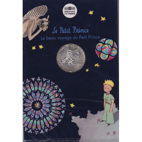 10 Euro 2016 - Le Petit Prince - N°7/24 - Visite Notre-dame - le beau voyage du Petit prince - argent