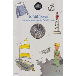 10 Euro 2016 - Le Petit Prince - N°13/24 - Fait de la voile - le beau voyage du Petit prince - argent