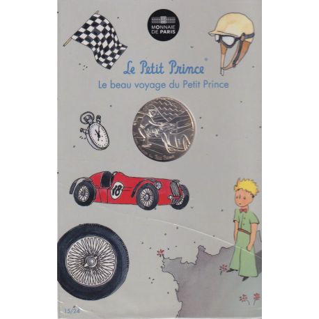 10 Euro 2016 - Le Petit Prince - N°15/24 - course de voitures - le beau voyage du Petit prince - argent