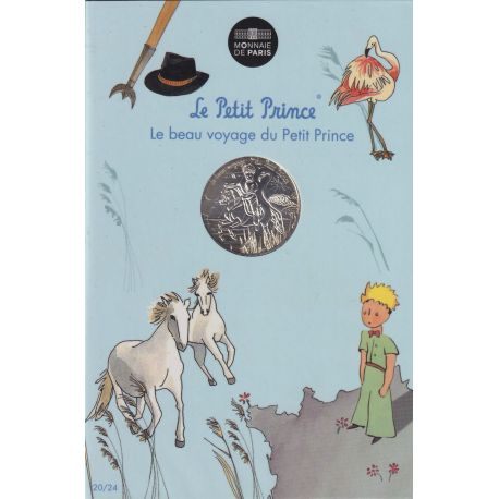 10 Euro 2016 - Le Petit Prince - N°20/24 - ballade en cheval - le beau voyage du Petit prince - argent