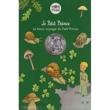 10 Euro 2016 - Le Petit Prince - N°21/24 - à la campagne - le beau voyage du Petit prince - argent