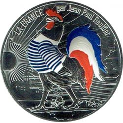 50 Euro 2017 - Jean Paul Gaultier - coq avec la marinière - argent 41g