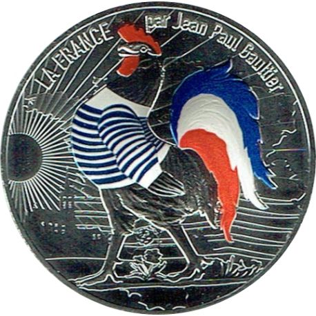 50 Euro 2017 - Jean Paul Gaultier - coq avec la marinière - argent 41g