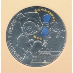 50 Euro 2018 - Mickey et la France - Mickey à l'université - argent 41g 0,900 - FDC