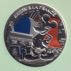 50 Euro 2018 - Mickey et la France - Mickey et champs élysées - argent 41g 0,900 - FDC