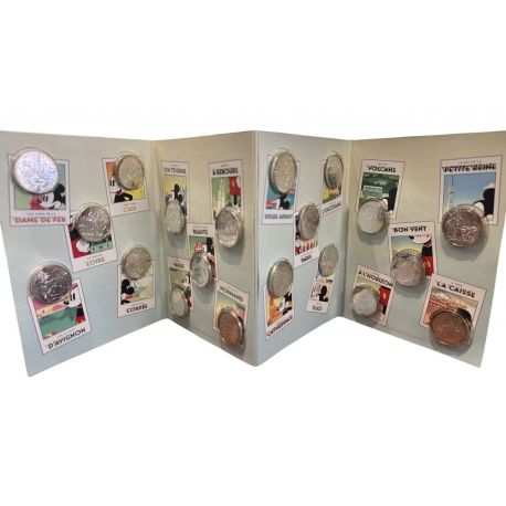 Collection complète - 20 x 10 Euro 2018 - Mickey et la France - argent