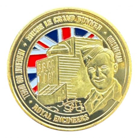 Dept14 - Médaille - Musée le grand bunker - Ouistreham - Royal engineering - sword beach