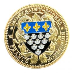 Dept50 - Medaille - Mont st michel - en couleur