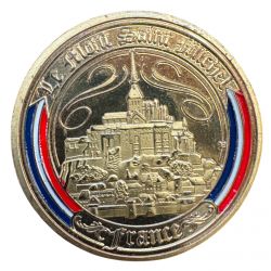 Dept50 - Medaille - Mont st michel - en couleur